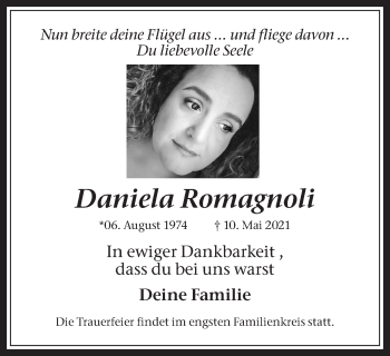 Traueranzeigen Von Daniela Romagnoli Sich Erinnern De