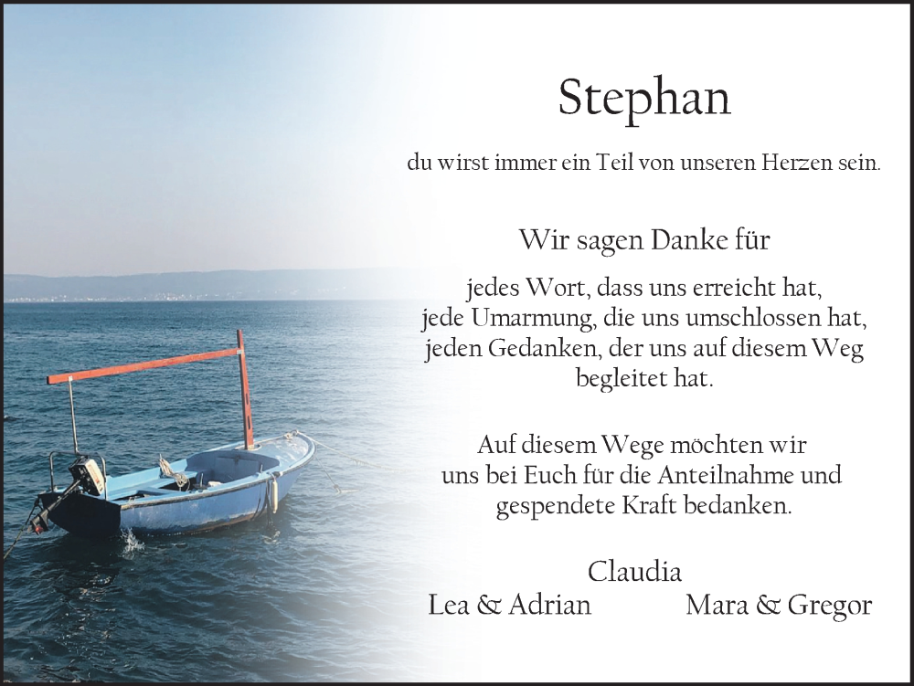  Traueranzeige für Stephan  vom 24.09.2022 aus Ruhr Nachrichten und Dorstener Zeitung