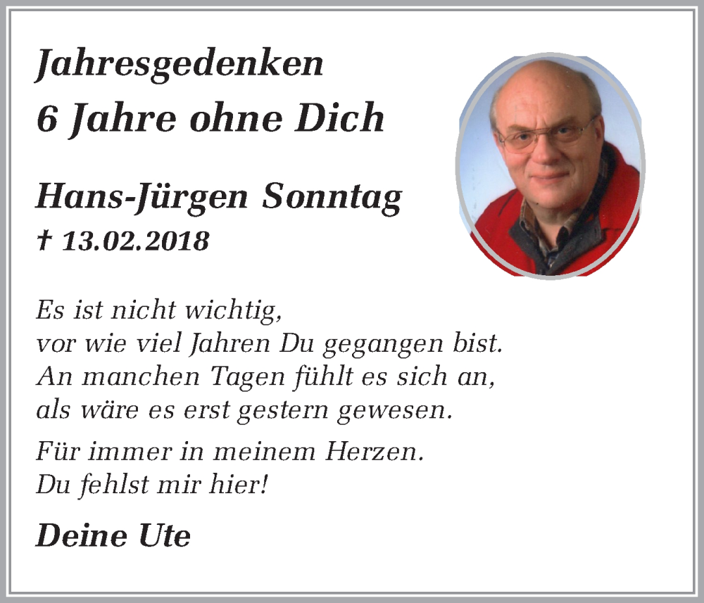 Traueranzeigen von Jahre ohne Dich sicherinnern.de