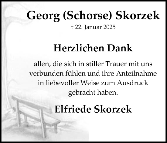 Traueranzeige von Georg Skorzek von Ruhr Nachrichten