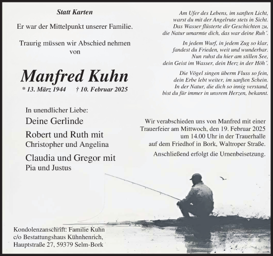 Traueranzeige von Manfred Kuhn von Ruhr Nachrichten