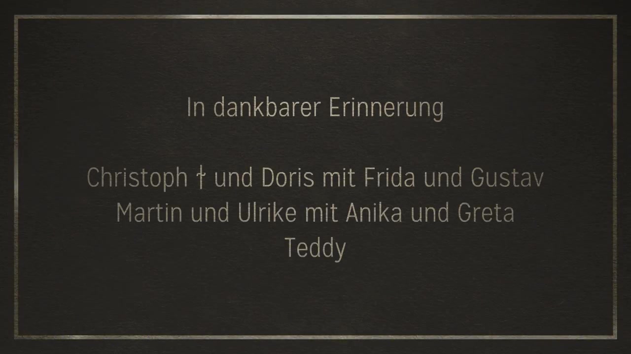 Video zur Traueranzeige 1