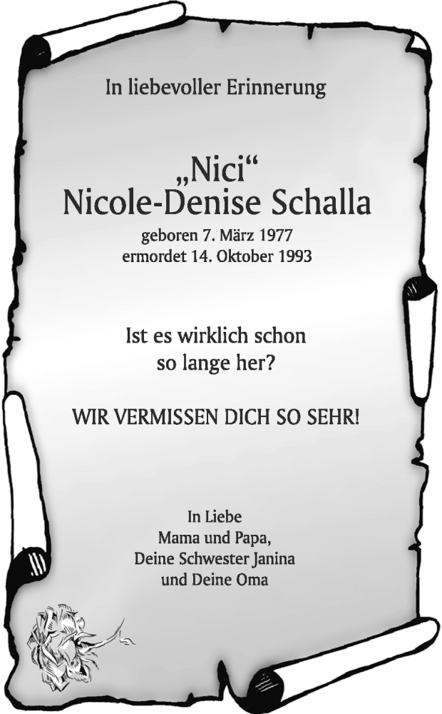  Traueranzeige für Nicole-Denise Schalla vom 13.10.2012 aus Ruhr Nachrichten
